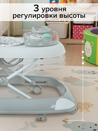 Ходунки Pituso Юный водитель силик.кол,игр муз пан,силик отбойник W1005PB8 купить — фото 21