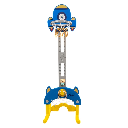 Стойка баскетбольная Pituso Space Rocket (с кольцебросом,футб.воротами) UN-0701-blue купить — фото 2