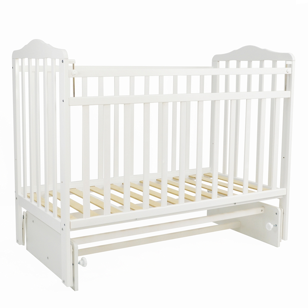 Кровать детская Pituso Marsel  маятник поперечный/накладка ПВХ Белый 3154501 купить — фото 1