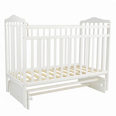 Кровать детская Pituso Marsel  маятник поперечный/накладка ПВХ Белый 3154501 купить — фото 1