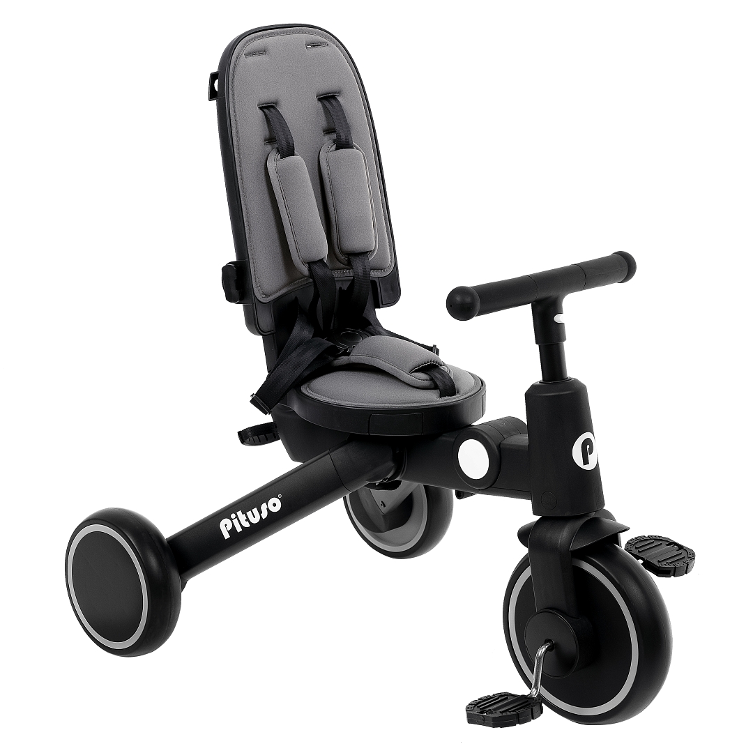 Велосипед трехколесный Pituso Leve Pro складной c сумкой T8 PLUS купить — фото 6