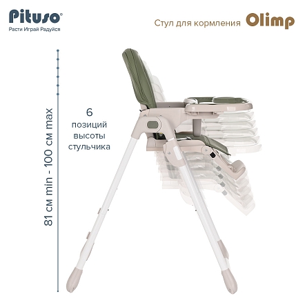 Стул для кормления Pituso Olimp ECO-кожа вкладыш C1N купить — фото 18