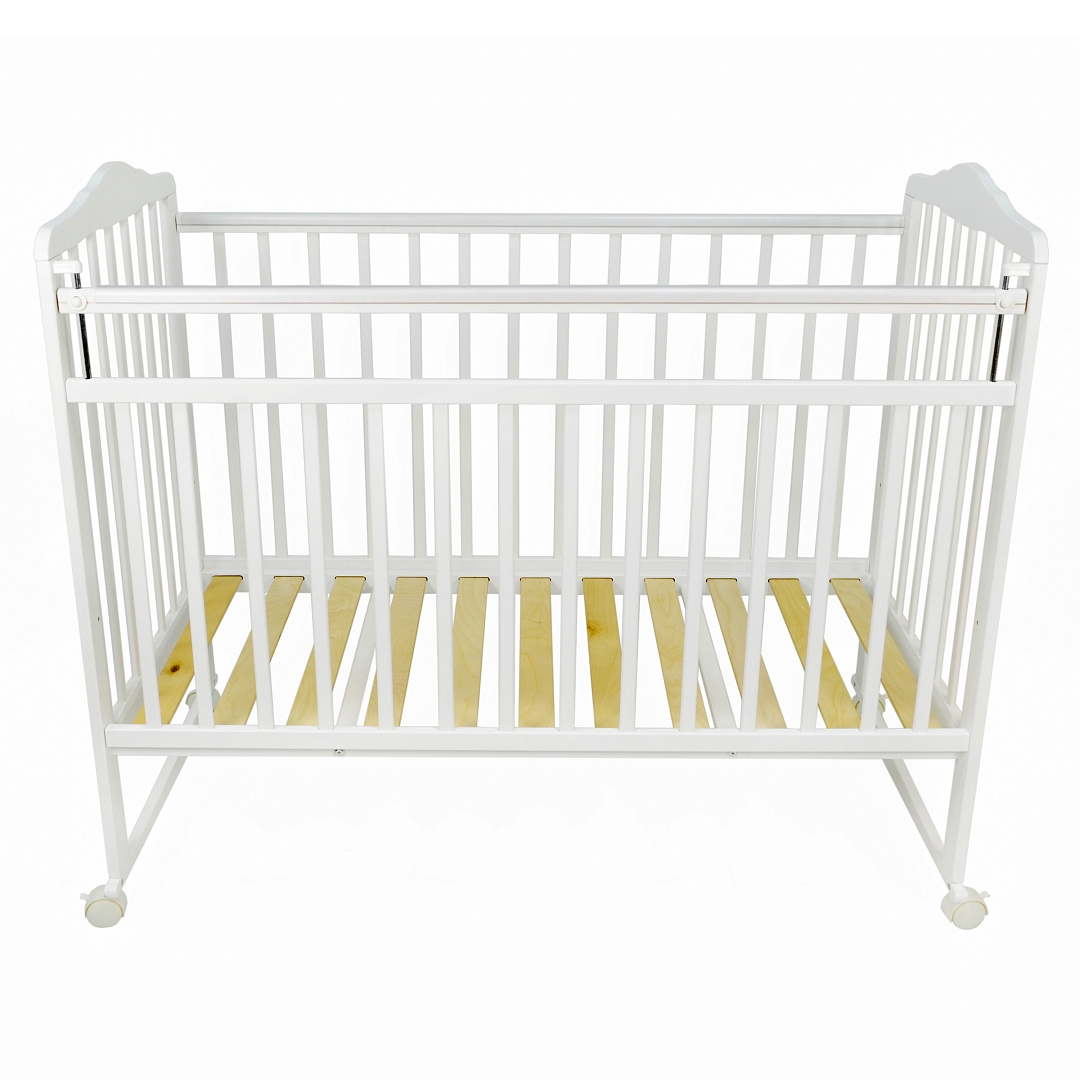 Кровать детская Pituso Marsel колесо-качалка.опуск.планк/накладка ПВХ Белый 3150511 купить — фото 3