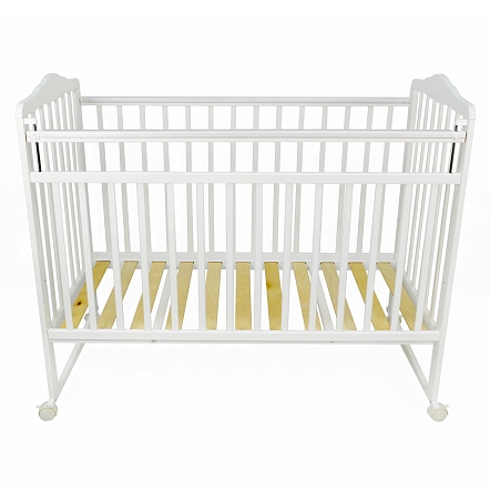 Кровать детская Pituso Marsel колесо-качалка.опуск.планк/накладка ПВХ Белый 3150511 купить — фото 3