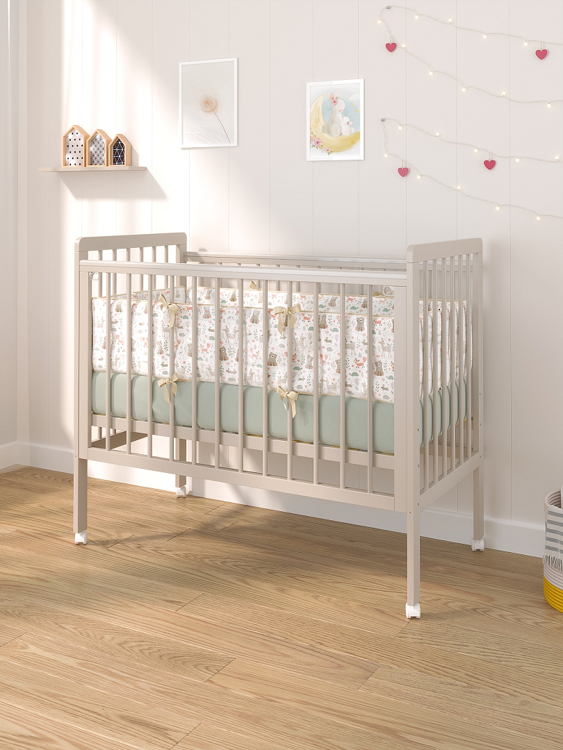 Кровать детская Pituso TINY (лайт) автостенка/колесо купить — фото 10