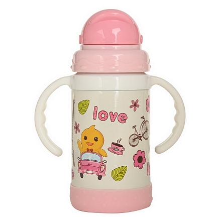 Термопоильник Pituso с трубочкой 280 мл KD9309 купить — фото 2