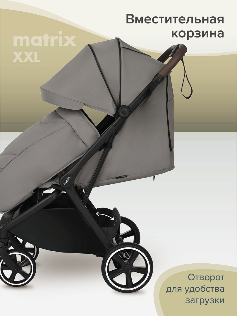 Прогулочная коляска Pituso MATRIX/чехол на ножки/PU(большие колеса) XXL купить — фото 24