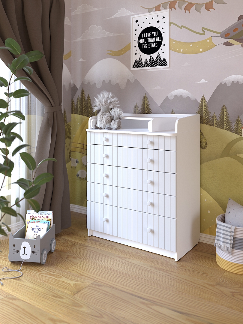 Комод Pituso раскладной VESTA (5 ящ) купить — фото 6