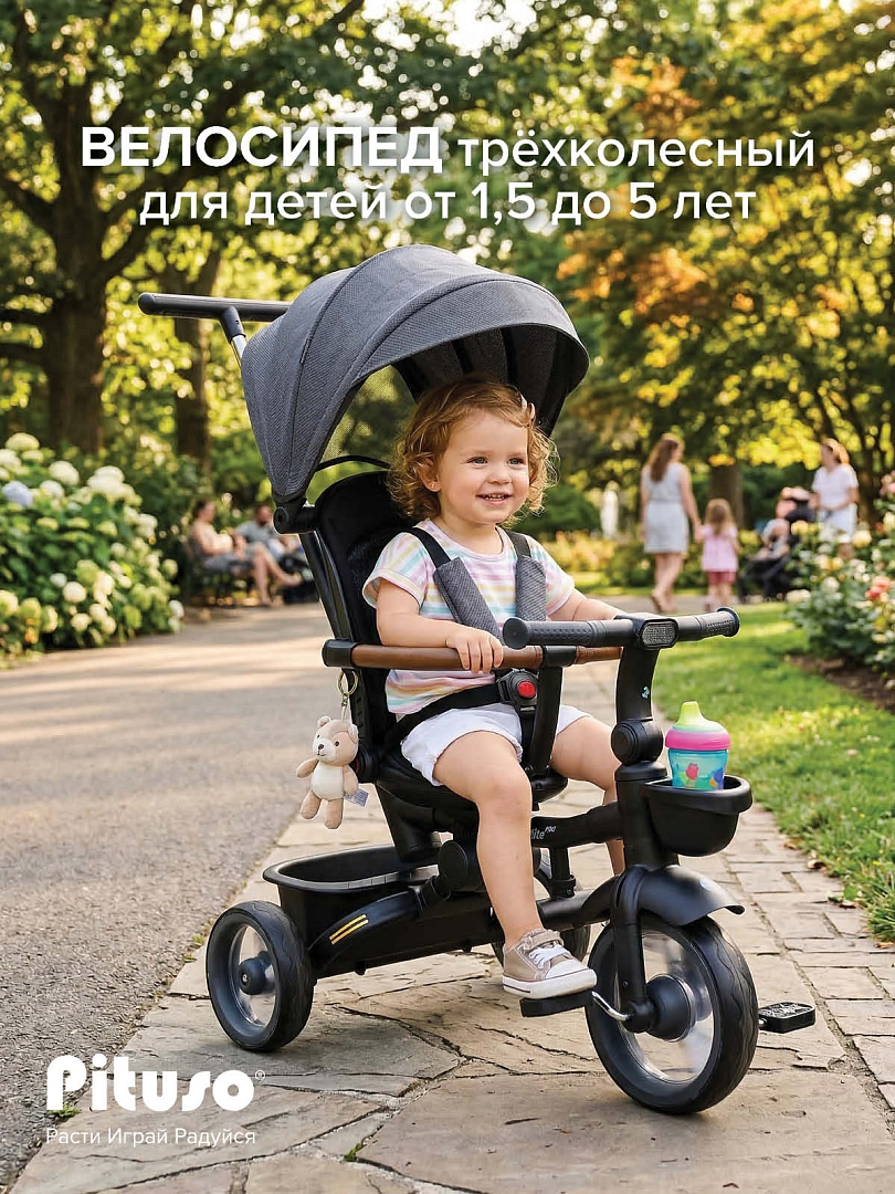 Велосипед Pituso трехколесный Elite Pro HM-618 купить — фото 19