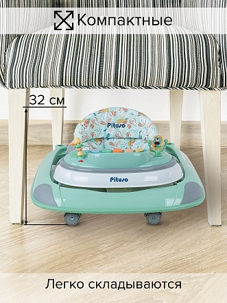 Ходунки Pituso Лесные музыканты Green/Ментол W1123PB8-Green купить — фото 12