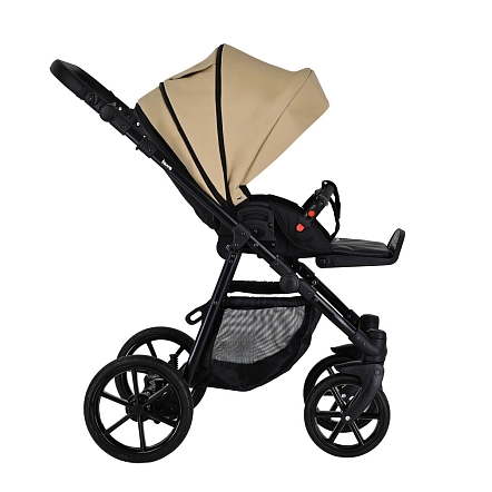 Коляска Pituso 2 в1 Tossa короб+прогулка Кожа/Camel TS/25/6