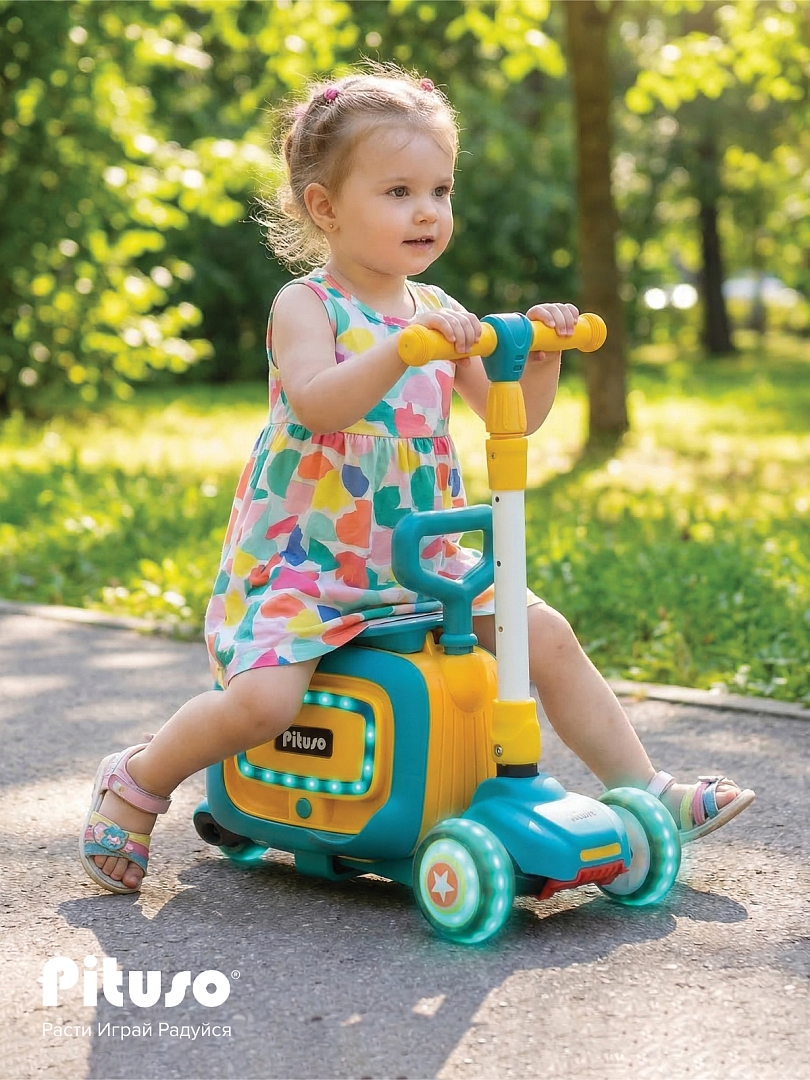 Самокат трехколесный 3в1 Pituso HD-8814B купить — фото 19