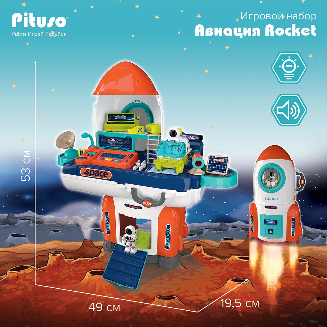 Игровой набор Pituso Авиация Rocket kit HW24004159 купить — фото 4