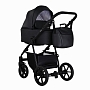 Коляска Pituso 2 в1 Tossa короб+прогулка Кожа/Black TS/25/1