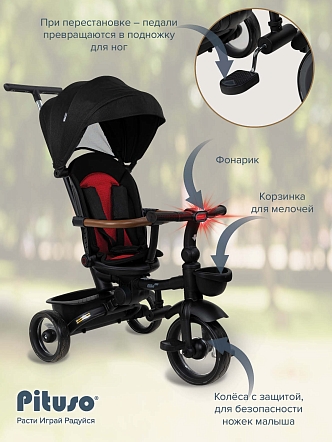 Велосипед Pituso трехколесный Elite Pro HM-618 купить — фото 24