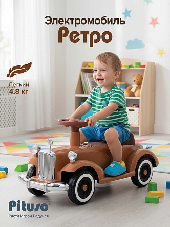 Электроквадроцикл Pituso Ретро 6V/4.5Ah,20W*1 2700003-4P купить — фото 19