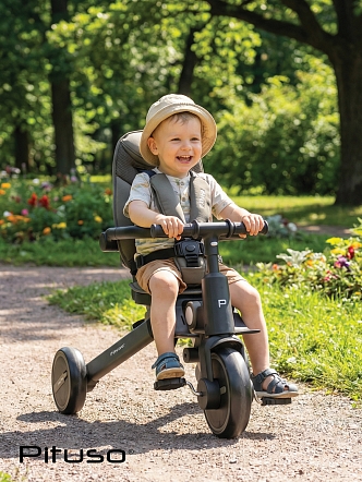 Велосипед Pituso трехколесный Leve Pro складной/сумка T8 PLUS купить — фото 36