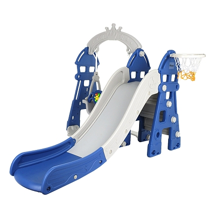 Горка-Комплекс Pituso Замок  горка,качели, звук, баскет.кольцо L-DT купить — фото 1