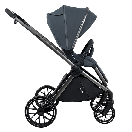 Коляска 2 в1  Pituso Mayla Plus короб+прогулка Graphite/Graphite MPLS/555-Graphite