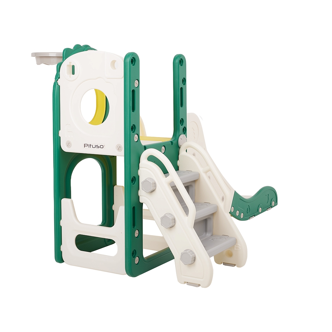 Горка Pituso Nicron с баскет.кольцом, Green-White/Зеленый-Белый NZHHT-0002-1-3-GreenWhite купить — фото 3