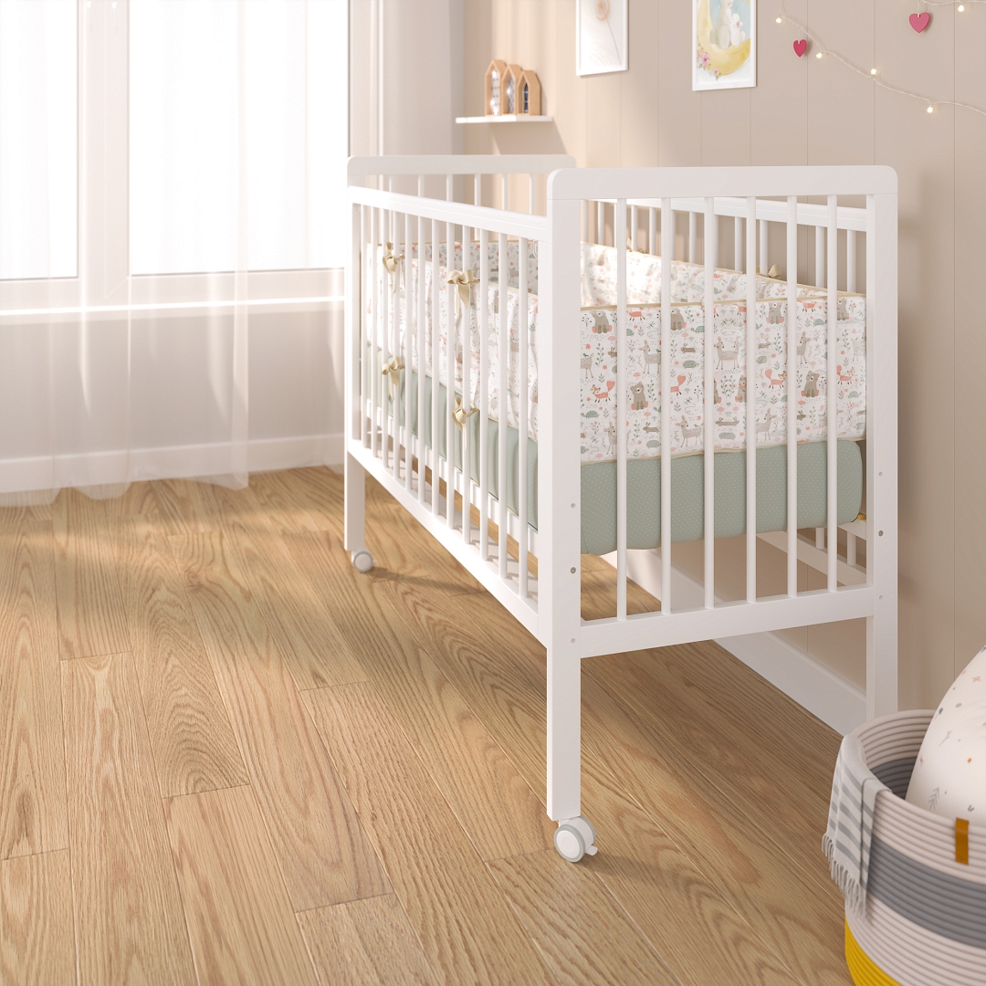 Кровать детская Pituso TINY (лайт) автостенка/колесо купить — фото 10