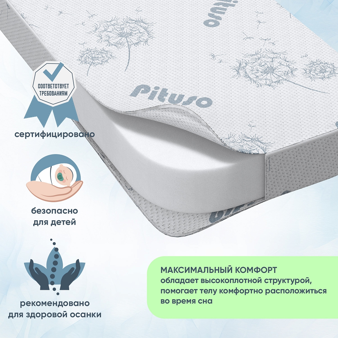Матрас детский Pituso Сонюшка (ППУ) 120*60 см РC-300/1 купить — фото 4