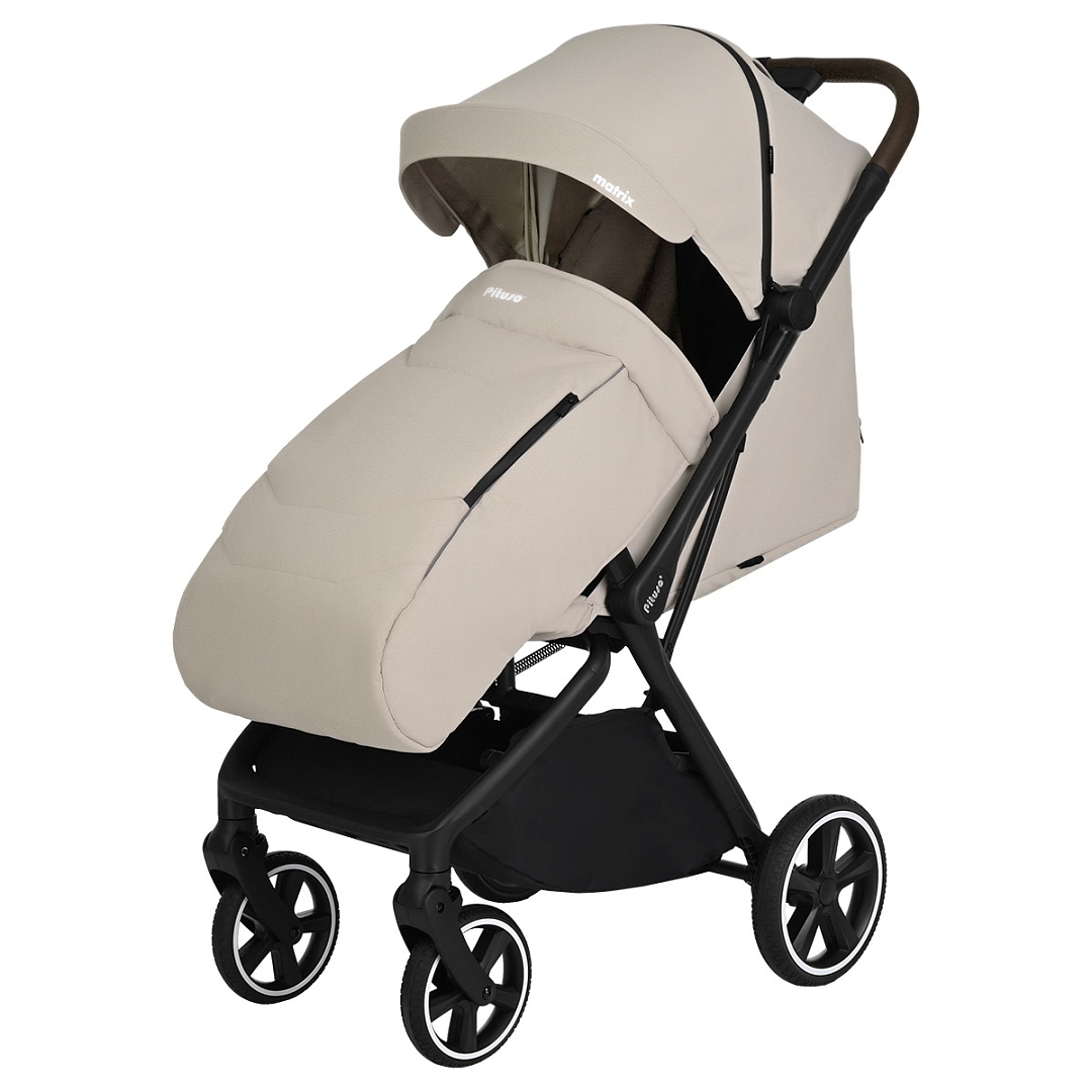 Прогулочная коляска Pituso MATRIX/чехол на ножки/PU(большие колеса) XXL купить — фото 5