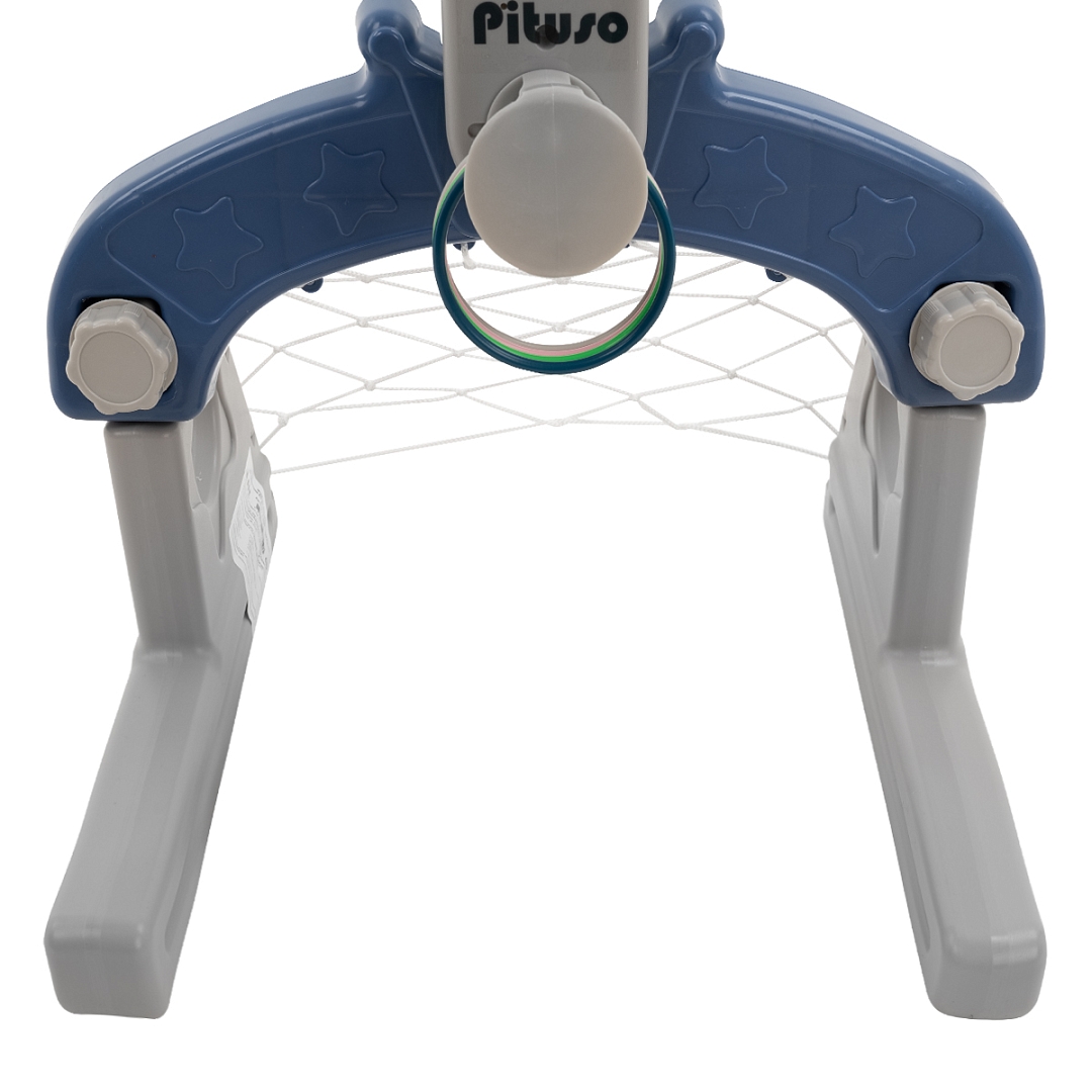 Стойка баскетбольная Pituso Ракета (с кольцебросом,футб.воротами) L-HJLQJ02-blue купить — фото 6