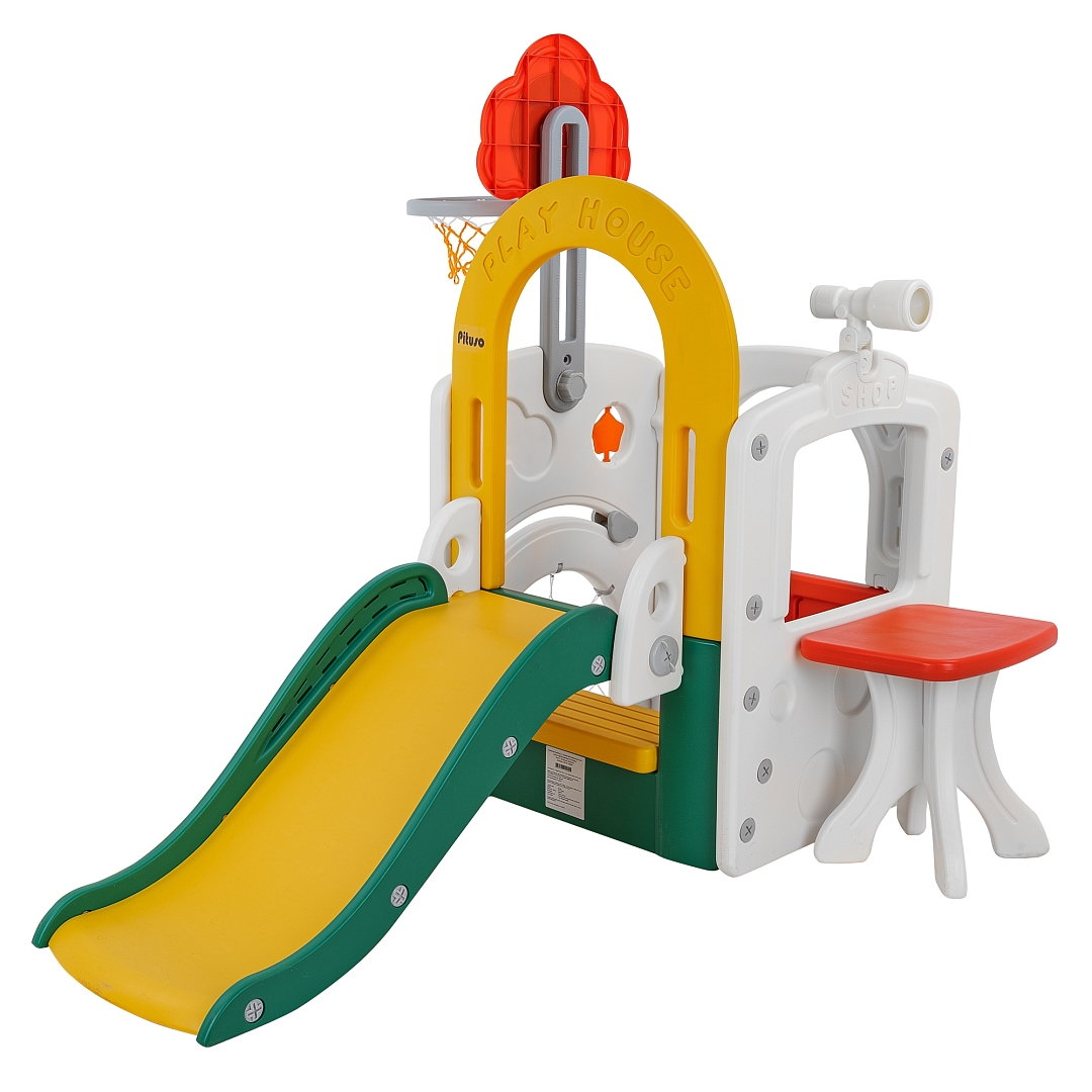 Горка-Комплекс Pituso Fun Space Green/Зеленый/Желтый FE-HT-TQK01 купить — фото 2