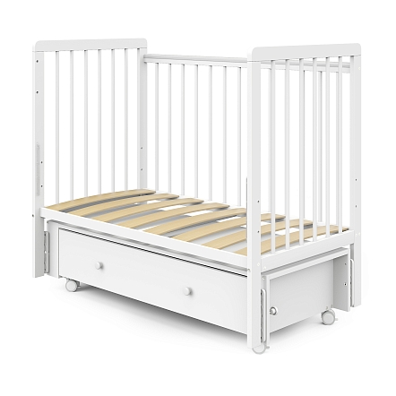 Кровать детская Pituso TINY ящик-маятник/колесо купить — фото 6