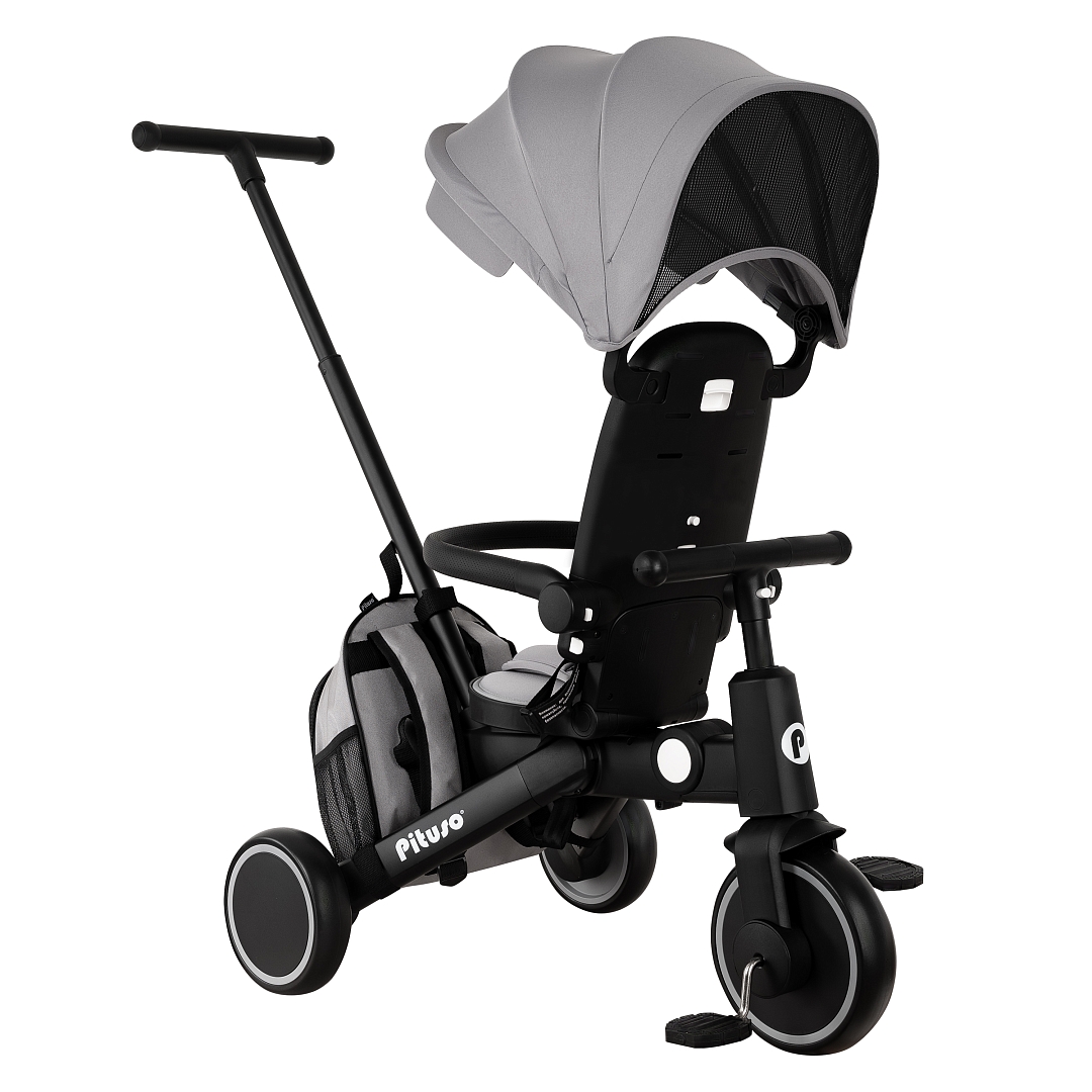 Велосипед трехколесный Pituso Leve Pro складной c сумкой T8 PLUS купить — фото 4
