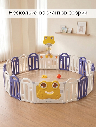 Детский ограждение-манеж Pituso Frog, Синий/Blue (без шаров) (225*150*61h) NWL0001-2-5-Blue купить — фото 14