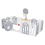 Детский ограждение-манеж Pituso Мишутка, Grey/Серый (без шаров) NWL0005-3-4-Grey купить — фото 2