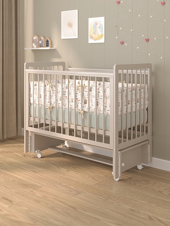 Кровать детская Pituso TINY (оптима) маятник/колесо купить — фото 9