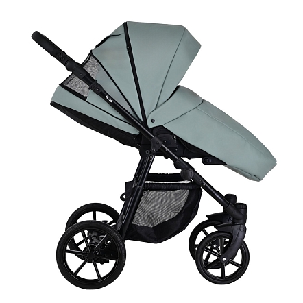 Коляска Pituso 2 в1 Tossa короб+прогулка Кожа/Sage TS/25/2