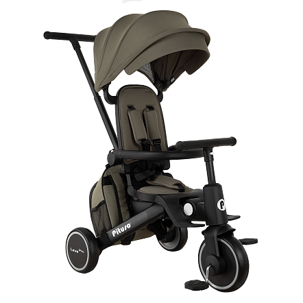 Велосипед трехколесный Pituso Leve Pro складной c сумкой T8 PLUS купить — фото 1