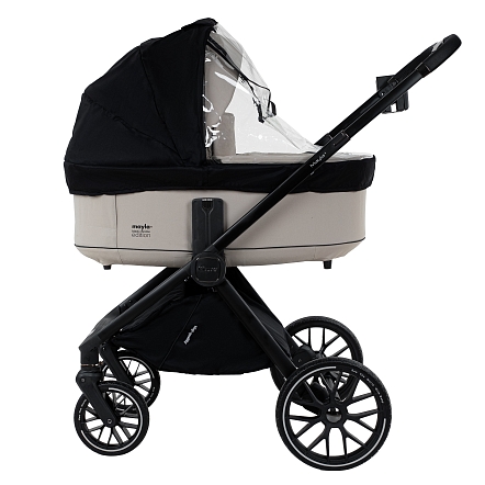 Коляска 2 в1 Pituso Mayla Plus короб+прогулка Beige/Black MPLS/555-Beige