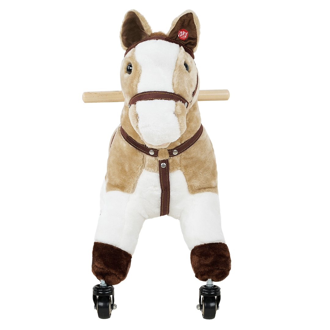 Каталка Pituso Лошадка c резин.колесами мягконаб.,муз. 57*23*60 см GS1016 купить — фото 2