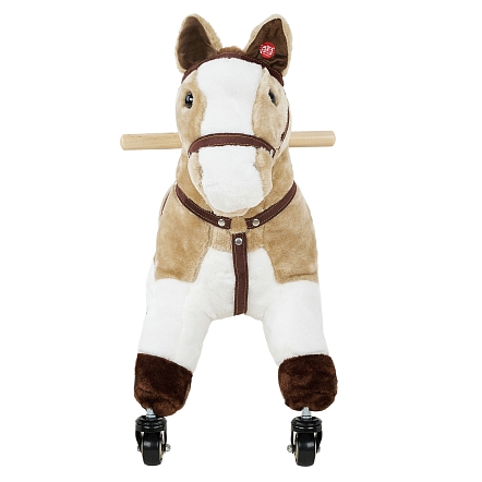 Каталка Pituso Лошадка c резин.колесами мягконаб.,муз. 57*23*60 см GS1016 купить — фото 2