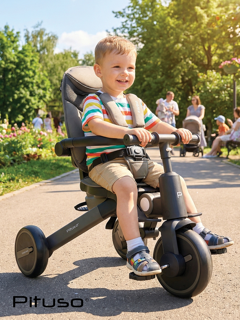 Велосипед Pituso трехколесный Leve Pro складной/сумка T8 PLUS купить — фото 37