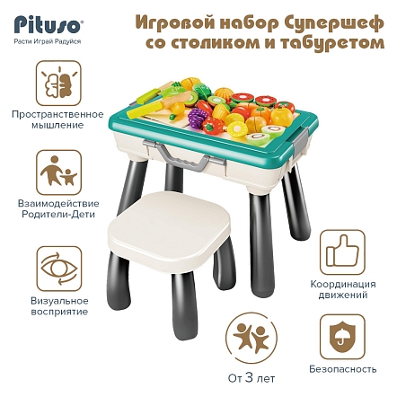 Игровой набор Pituso Супершеф со столиком и табуретом HW22106590 купить — фото 6