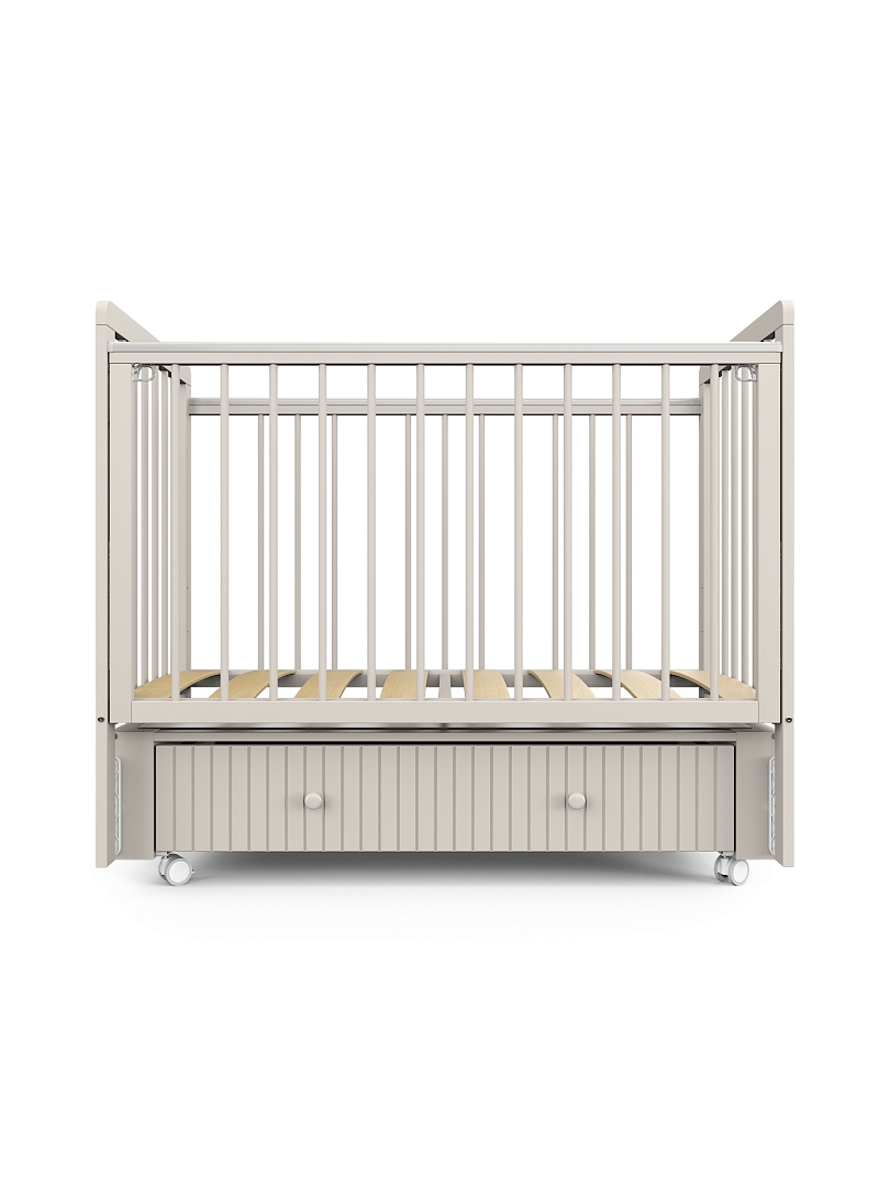 Кровать Pituso детская TINY(RF) ящик-маятник/колесо TINY(RF) купить — фото 2