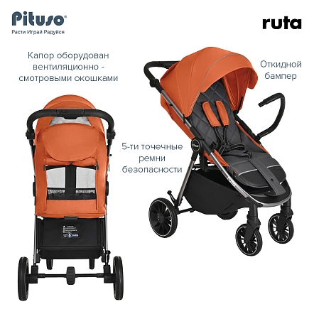 Прогулочная коляска Pituso Ruta чехол на ножки PU купить — фото 18