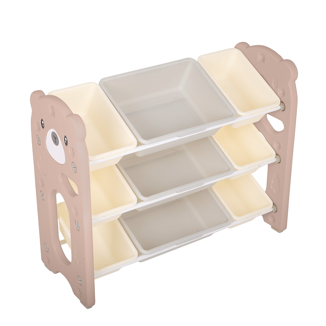 Стеллаж Pituso для игрушек с ящиками Балу,3 яруса,Beige/Бежевый NSNJ-0001-4-2-Beige купить — фото 6