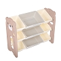 Стеллаж Pituso для игрушек с ящиками Балу,3 яруса,Beige/Бежевый NSNJ-0001-4-2-Beige купить — фото 6