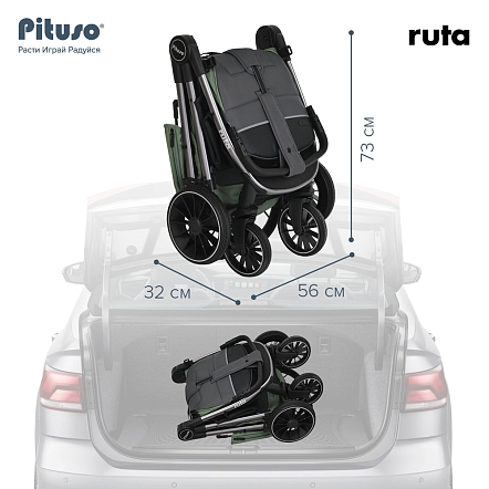 Прогулочная коляска Pituso Ruta чехол на ножки PU купить — фото 15