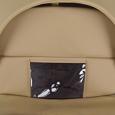 Коляска Pituso 2 в1 Tossa короб+прогулка Кожа/Camel TS/25/6