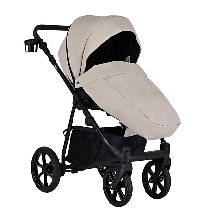 Коляска Pituso 2 в1 Tossa короб+прогулка Кожа/Latte TS/25/5