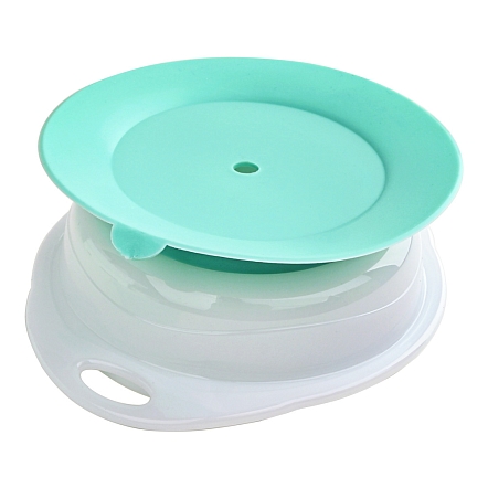 Тарелка Pituso детская на присоске с крышкой 270 мл Mint (Мятный)