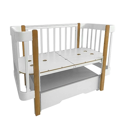 Кровать Pituso Olivia + маятник/ящик/автостенка/колесо 120*60 см Pit-103 купить — фото 6